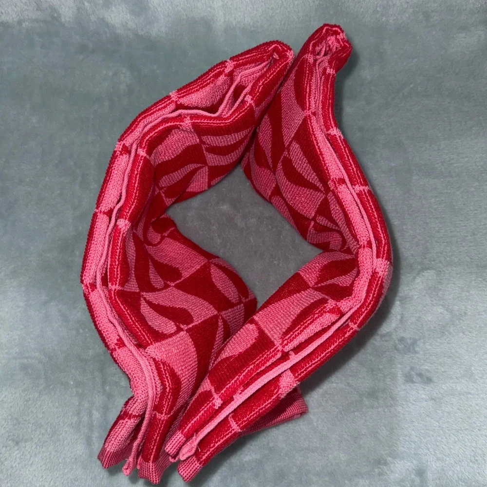 kate spade Pink and Red Heart Kitchen Towels